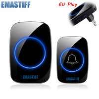 New Home Welcome Doorbell  Intelligent Wireless Doorbell Waterproof 300M Remote EU AU UK US Plug smart Door Bell Chime