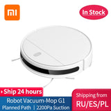 New XIAOMI MIJIA Mi Sweeping Mopping Robot Vacuum Cleaner G1 for home cordless Washing 2200PA cyclone Suction Smart Planned WIFI