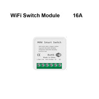 AVATTO Tuya Mini 16A WiFi Switch Module with Smart Life App 2 Way Control, Smart Home Interruptor Work for Alexa, google home