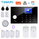Tugard Tuya Wireless Wifi Gsm Home Burglar Security Alarm System Smart Life Alexa Google Apps Control With Sensor Detector Kit