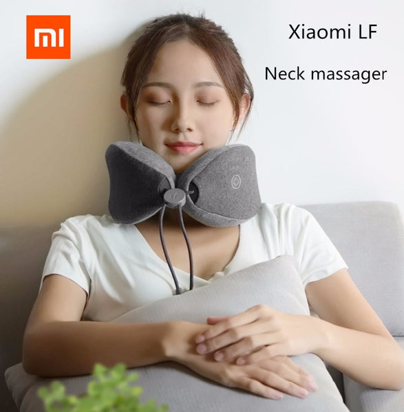 Original Xiaomi Mijia LF Neck Massage Pillow, Neck Relax Muscle Therapy Massager Sleep pillow for office ,Mi home and travel.